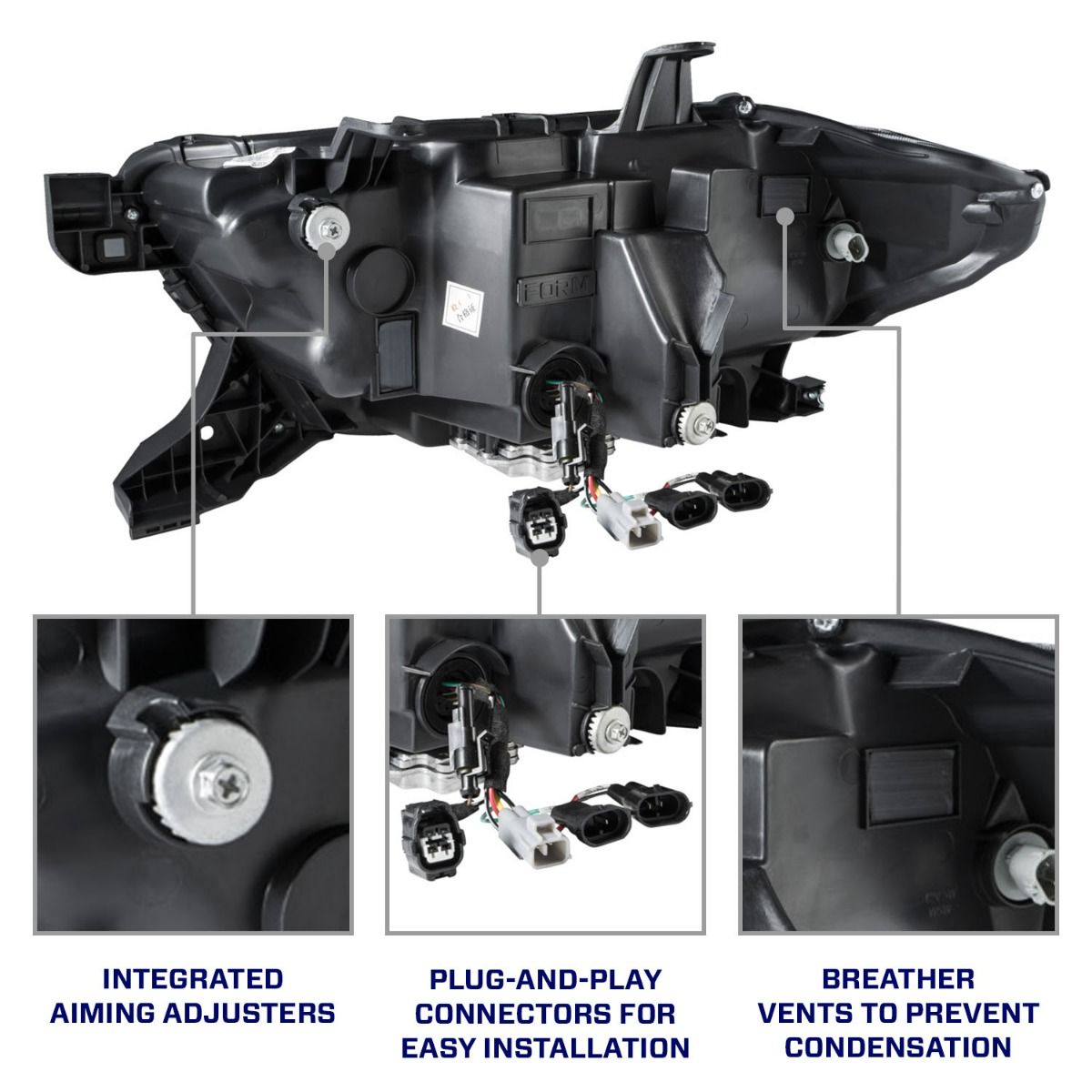 2016-2023 Toyota Tacoma LED Projector Headlights with Selectable DRL