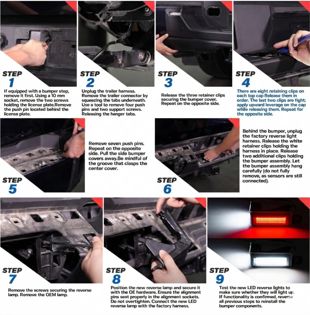 2022 - 2025 Toyota Tundra LED License Plate Lights