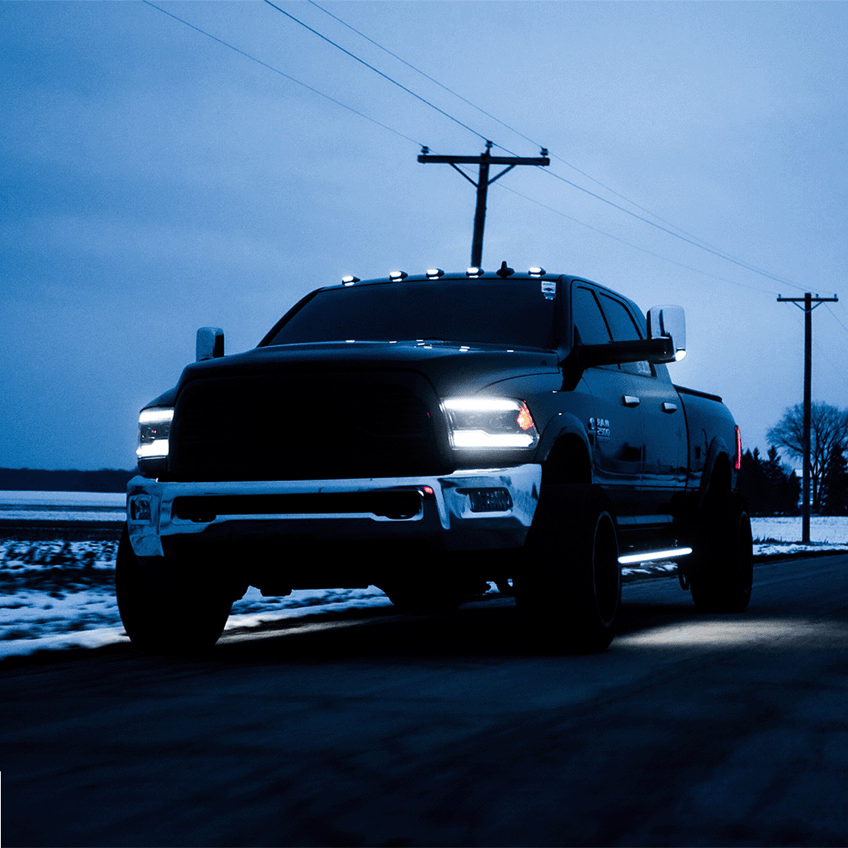 2009-2018 Ram 1500 Retrofit S-Series Cab Lights – Installed