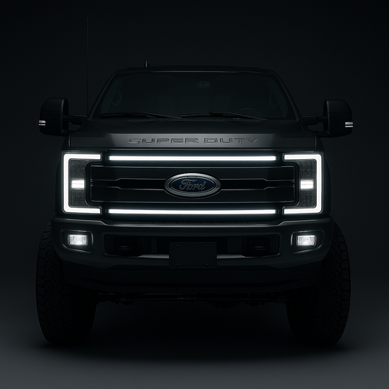 2017-2019 Ford F-250/F-350/F-450/F-550 “Ghost” LED Grille Light Kit – KR,LARIAT,XLT, XL, IP67