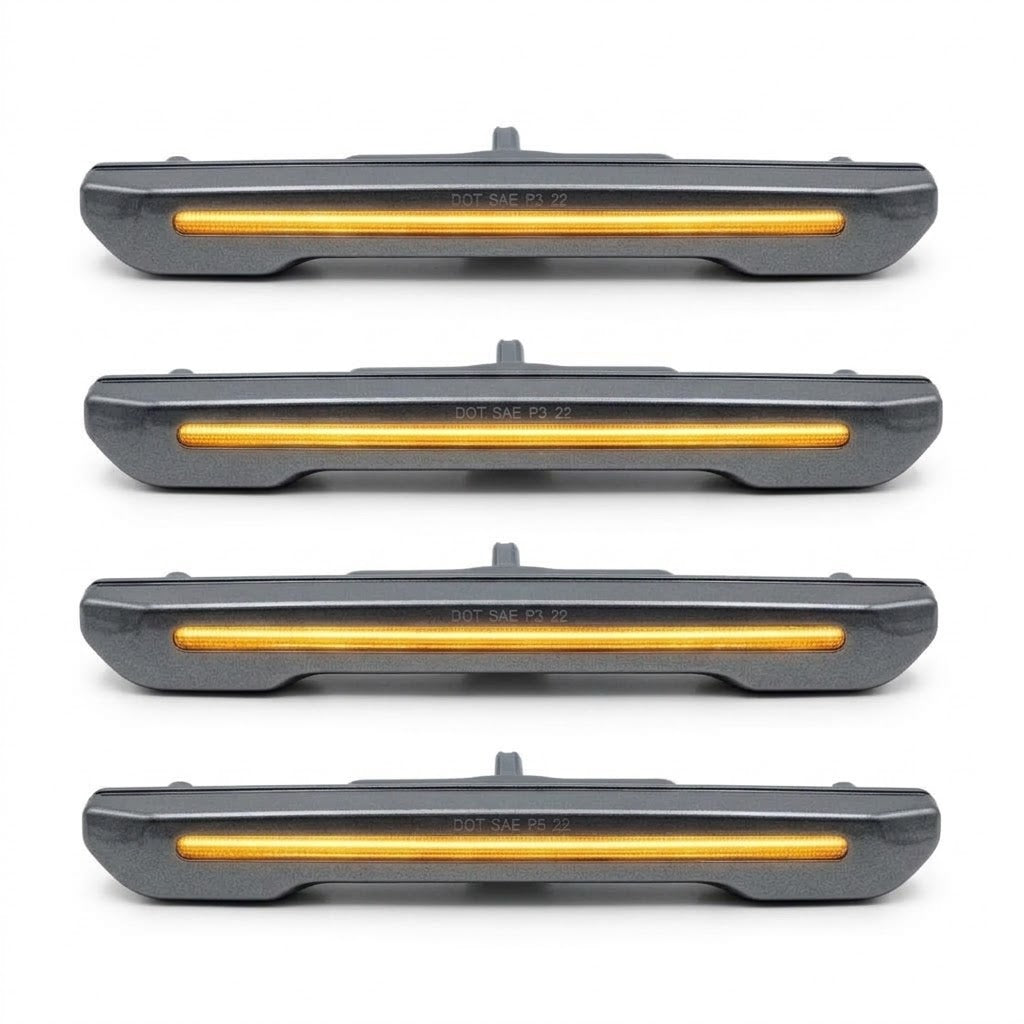 2020-2027 GMC SIERRA HD APEX SERIES LED FENDER LIGHTS — COLORMATCHED