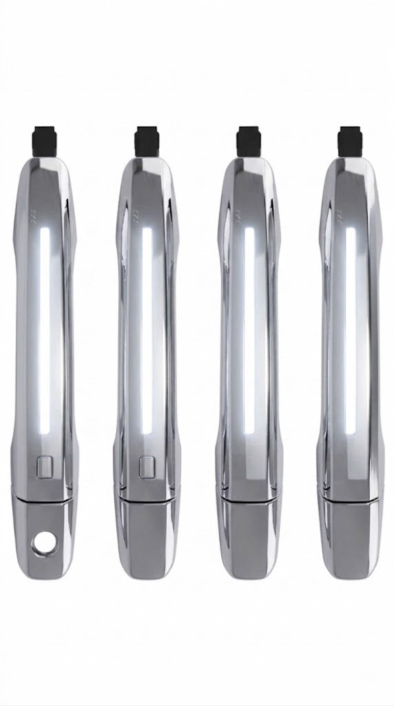 White LED door handle for 2020-2026 Chevy Silverado & GMC Sierra 2500/3500 HD