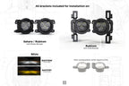 Morimoto 4Banger LED Fog Lights: 2018-2026 Jeep Wrangler JL / Gladiator JT