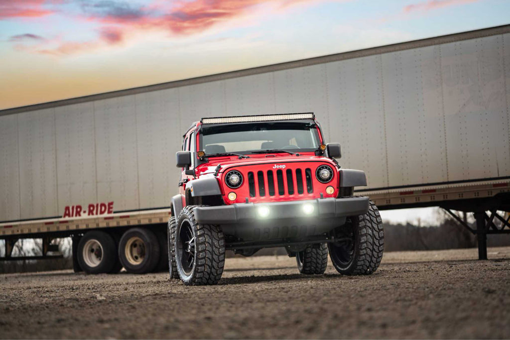 Morimoto 4Banger LED Fog Lights: 2007-2018 Jeep Wrangler JK