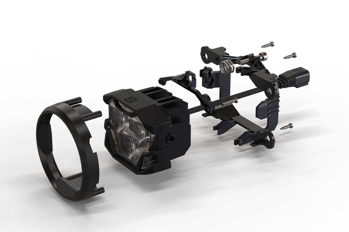 Morimoto 4Banger LED Fog Lights: Nissan (Round)