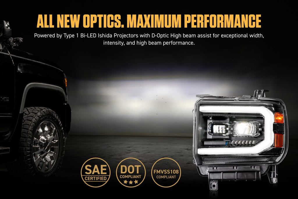 2014-2018 GMC Sierra 1500 | 2015-2019 GMC Sierra HD Morimoto XB Evo LED Headlights