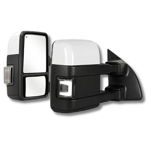 2008-2016 Ford SuperDuty Tow Mirrors - 2008 Style (Textured Arm)