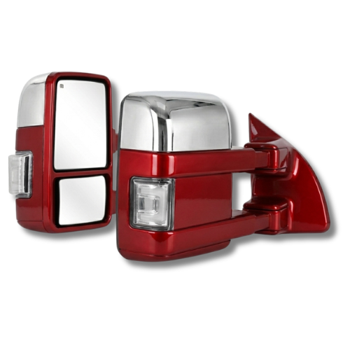 2002-2007 Ford SuperDuty Tow Mirrors - 2008 Style (Colormatched Arm)