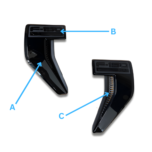 2021-2026 Ford F150 Fender Badges