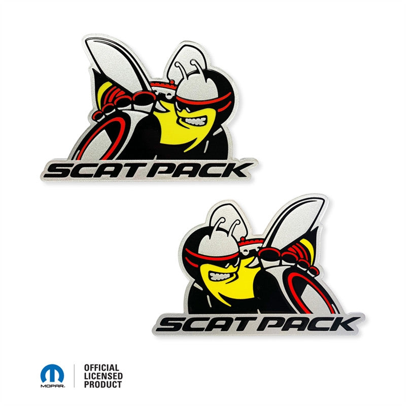 2015-2023 Dodge Challenger & Charger | Scat Pack Acrylic Fender Badges (OEM Colors)