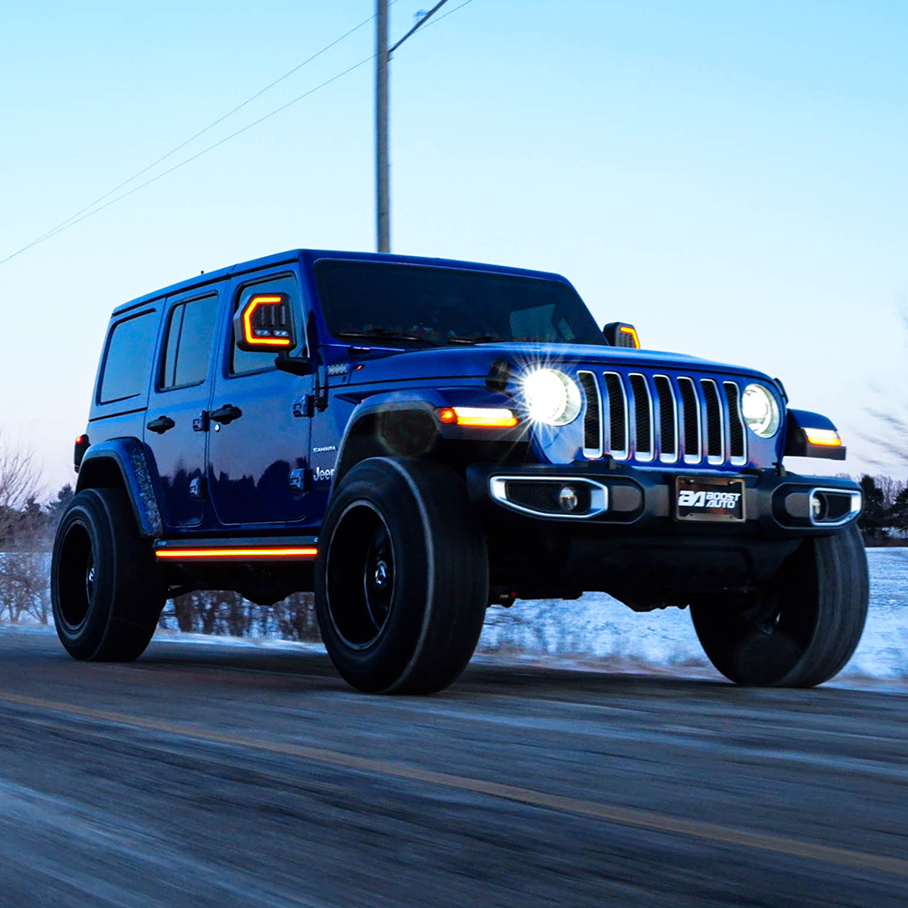 2018-2026 Jeep Wrangler JLU | Powered Light Up Running Boards