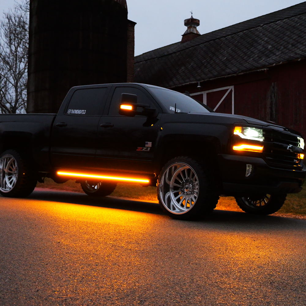 2014-2019 Chevy Silverado & GMC Sierra | Powered Light Up Running Boards