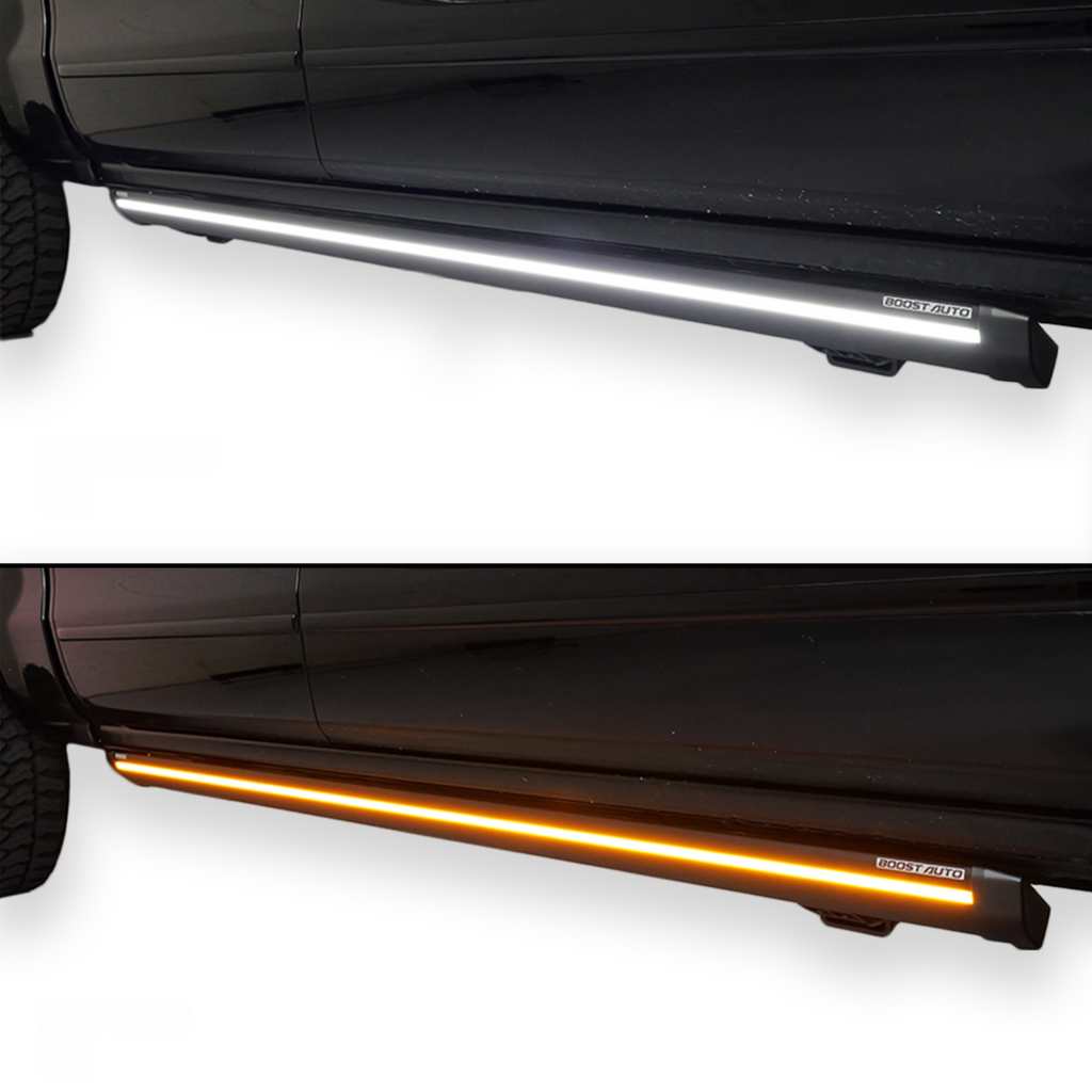 2014-2019 Chevy Silverado & GMC Sierra | Powered Light Up Running Boards