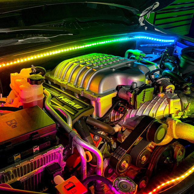 Modular Engine Light Engine Bay LED Bundle – RGBW | MW Customs – MwCustoms Inc.