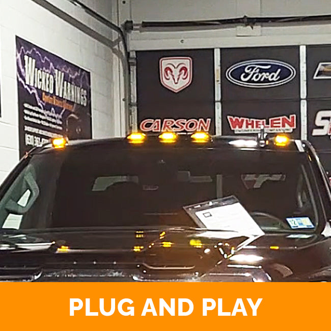 2500-3500 Cab Clearance Lights Auto Flasher (WAF) Kit (Refreshed Body)