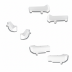 2020 - 25 GMC SIERRA HD/CHEVY SILVERADO HD COLORMATCHED MUD FLAP DELETE KIT