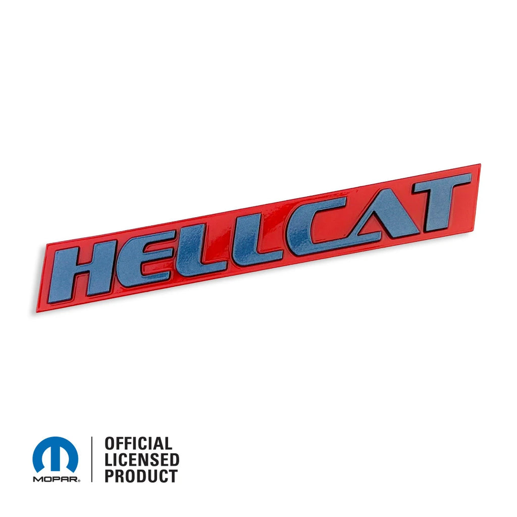 2015-2023 Dodge Challenger & Charger | Hellcat Font Two-Color Acrylic Badge