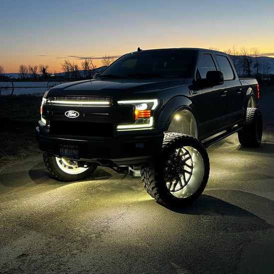 2018-2020 Ford F150 Top LED Grille Accent Bar – XL/XLT/KR/Lariat/Platinum, IP67, Black or Silver Frame