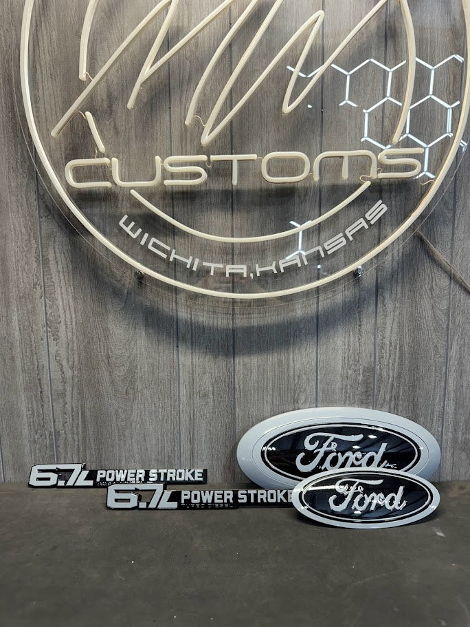 2015-2026 Custom Ford Grille Emblem (With Camera Cut-Out)