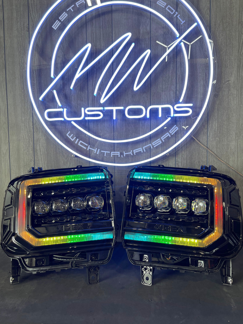 2014-18 GMC SIERRA ALPHAREX NOVA SERIES HEADLIGHTS
