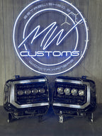 2014-18 GMC SIERRA ALPHAREX NOVA SERIES HEADLIGHTS