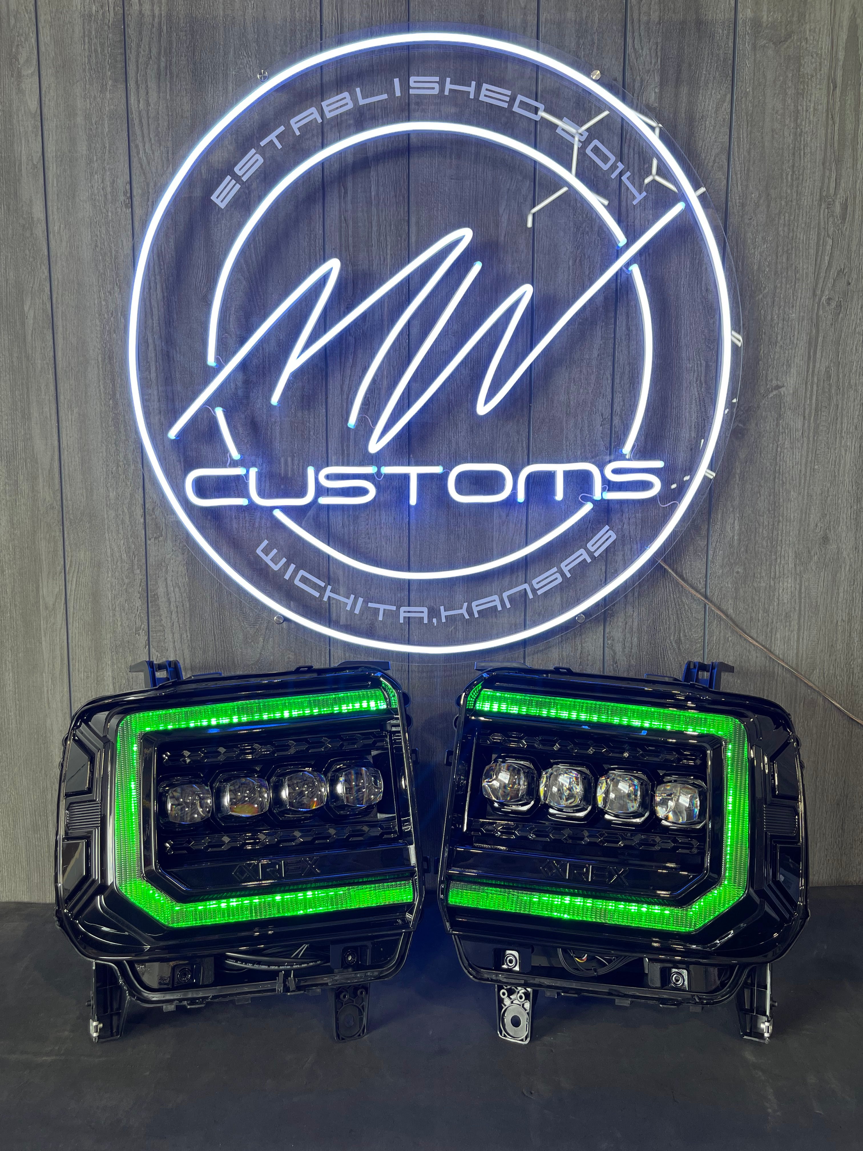 2014-18 GMC SIERRA ALPHAREX NOVA SERIES HEADLIGHTS