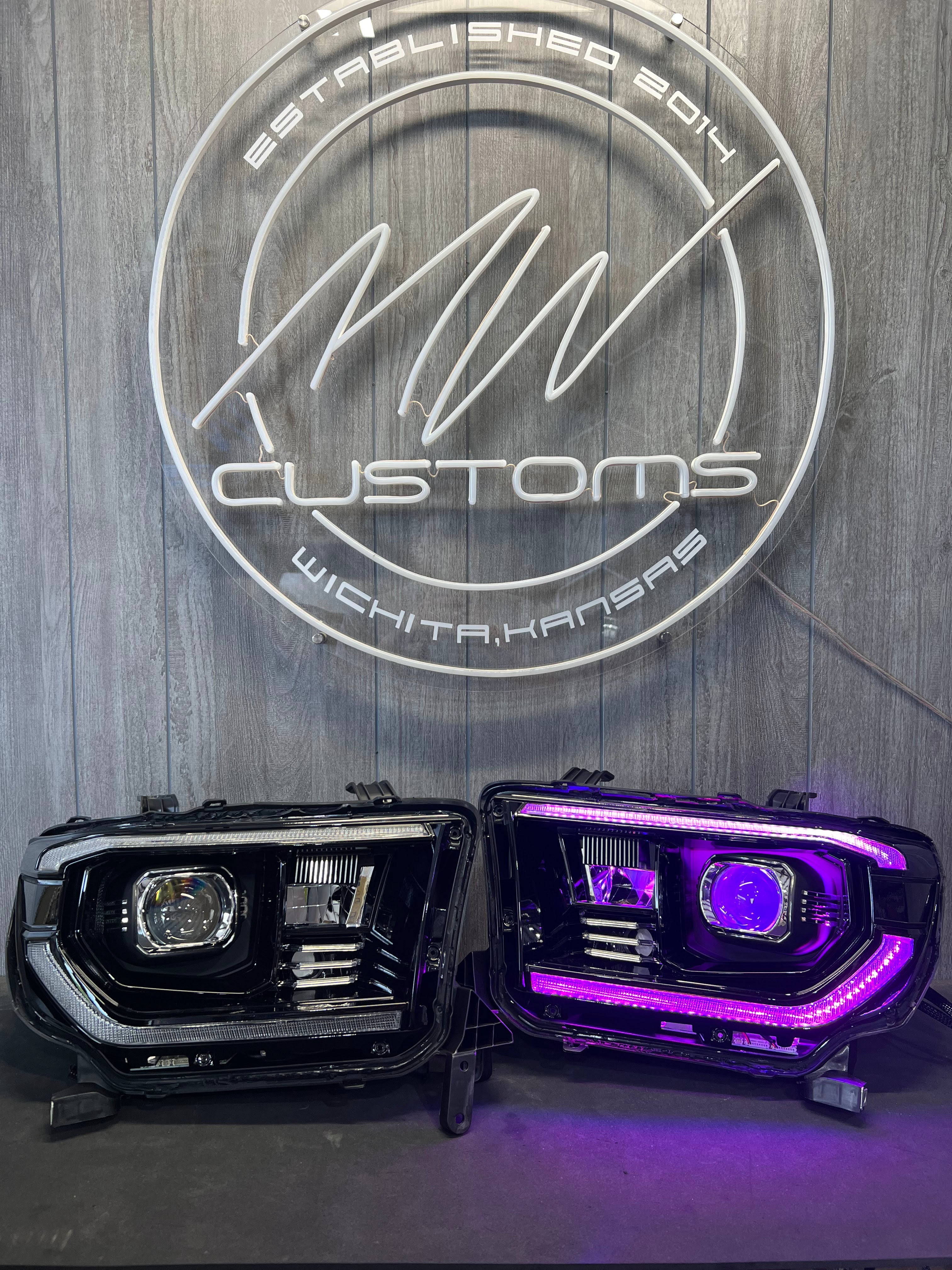 2007-13 TOYOTA TUNDRA ALPHAREX G2 HEADLIGHTS (WITHOUT LEVEL ADJUSTER)
