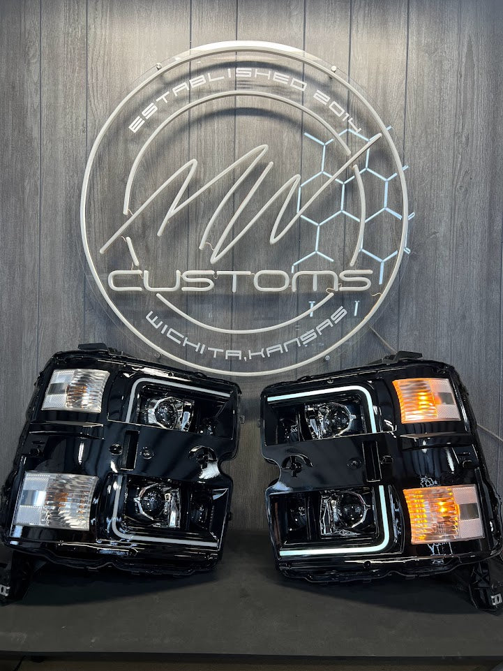 2015-19 CHEVROLET SILVERADO HD 2500/3500 ALPHAREX HEADLIGHTS