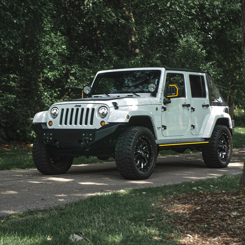 2007-2018 Jeep Wrangler JKU | Light Up Running Boards