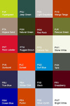 2018-2021 Jeep Grand Cherokee Trackhawk | Hellhawk Cutout Fender Badges (Style 2) (color chart)