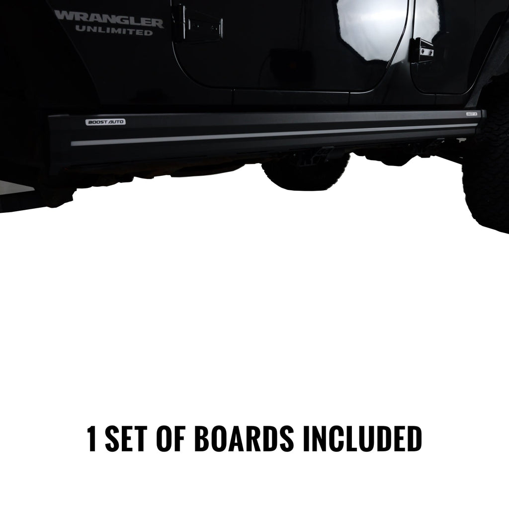 2007-2018 Jeep Wrangler JKU | Powered Light Up Running Boards