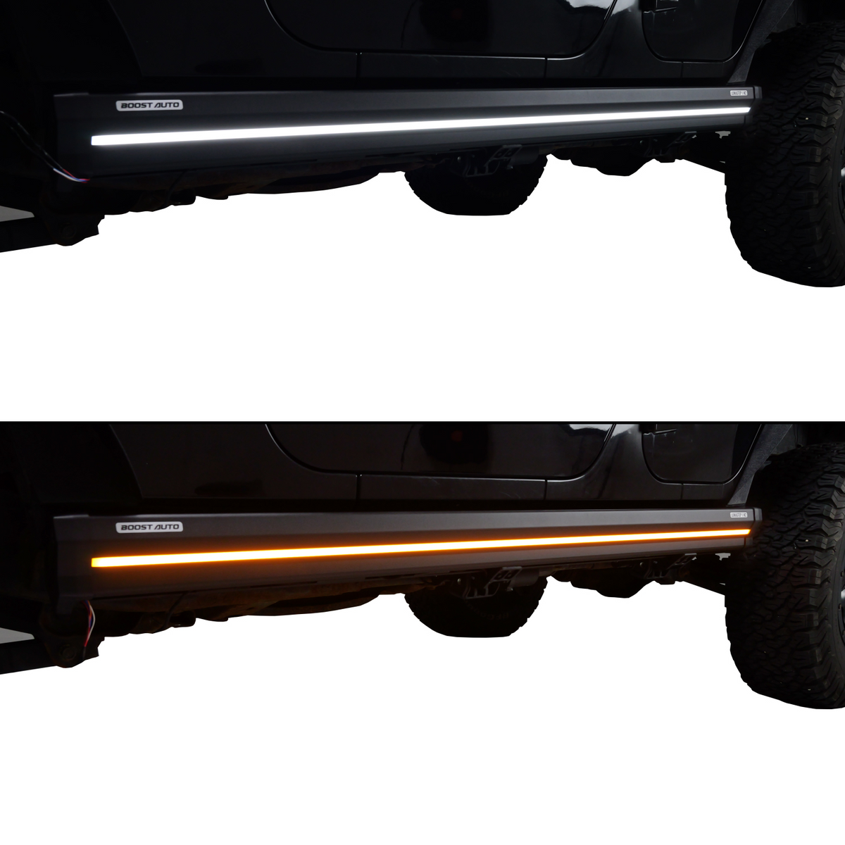 2007-2018 Jeep Wrangler JKU | Powered Light Up Running Boards