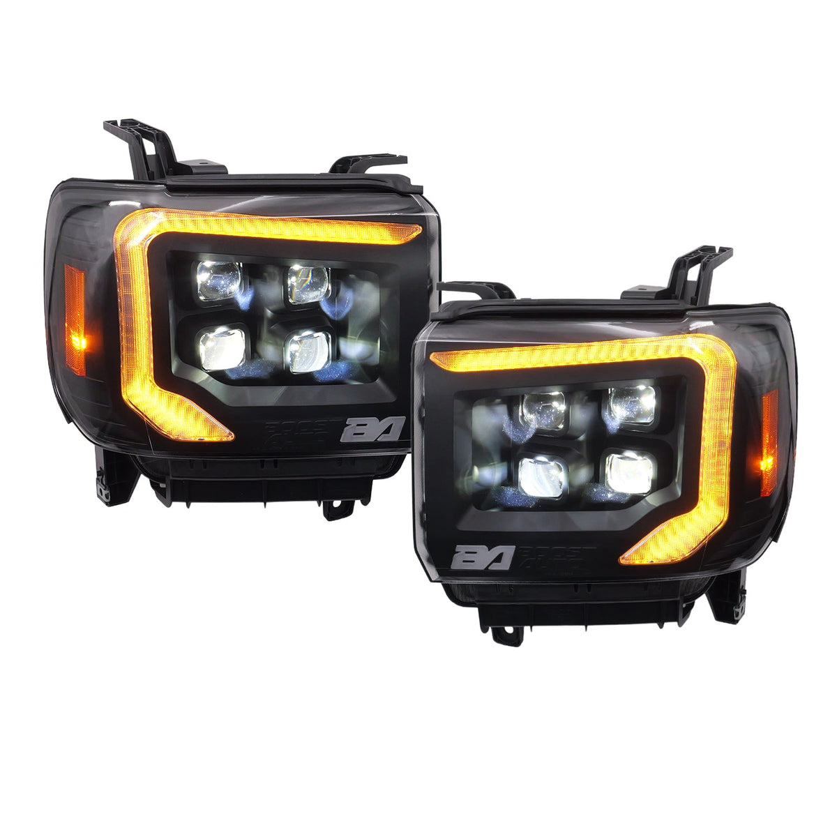 2014-2018 GMC Sierra 1500 | 2015-2019 GMC Sierra HD Boost VX4 LED Headlights