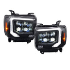 2014-2018 GMC Sierra 1500 | 2015-2019 GMC Sierra HD Boost VX4 LED Headlights