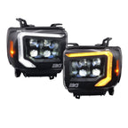 2014-2018 GMC Sierra 1500 | 2015-2019 GMC Sierra HD Boost VX4 LED Headlights