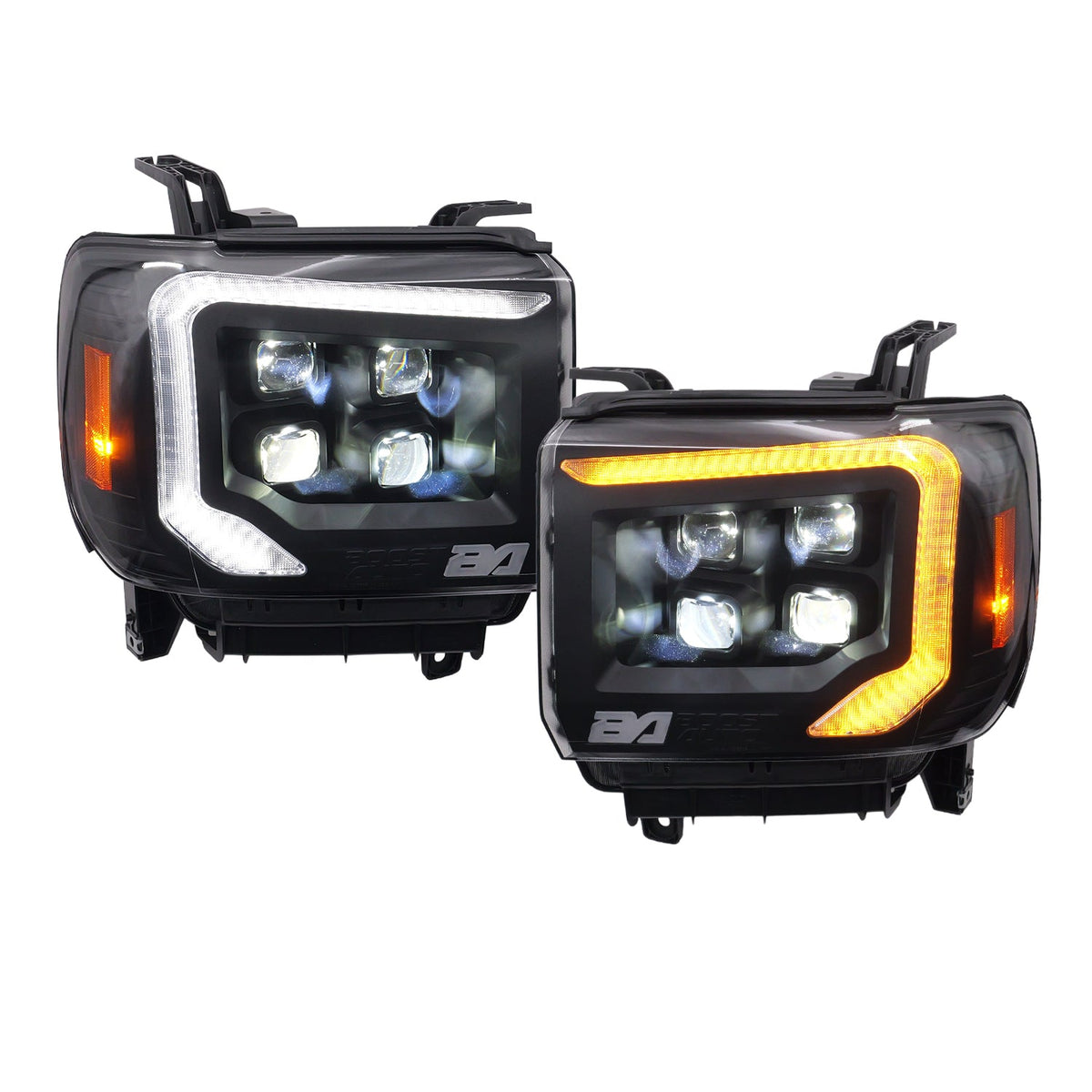 2014-2018 GMC Sierra 1500 | 2015-2019 GMC Sierra HD Boost VX4 LED Headlights