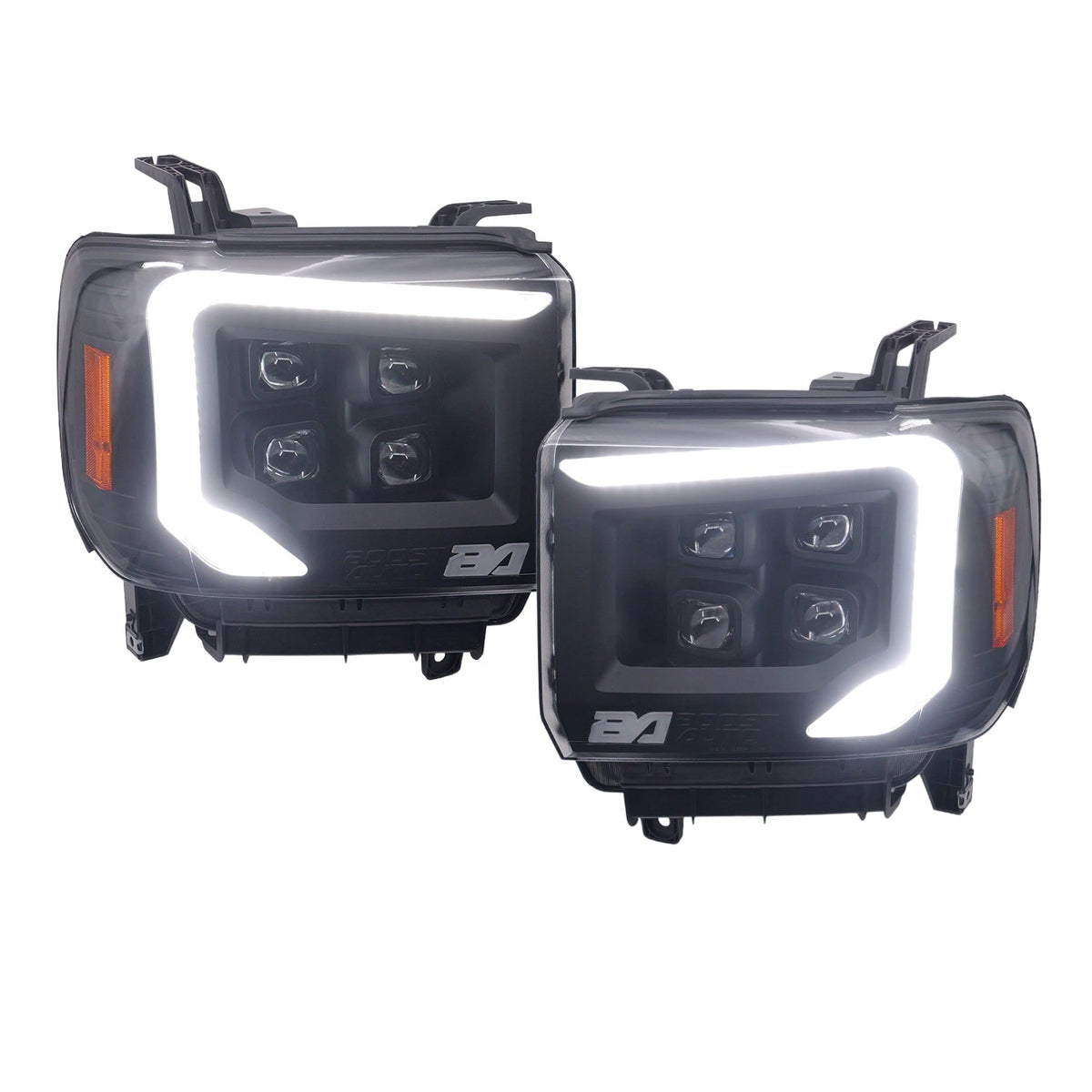 2014-2018 GMC Sierra 1500 | 2015-2019 GMC Sierra HD Boost VX4 LED Headlights