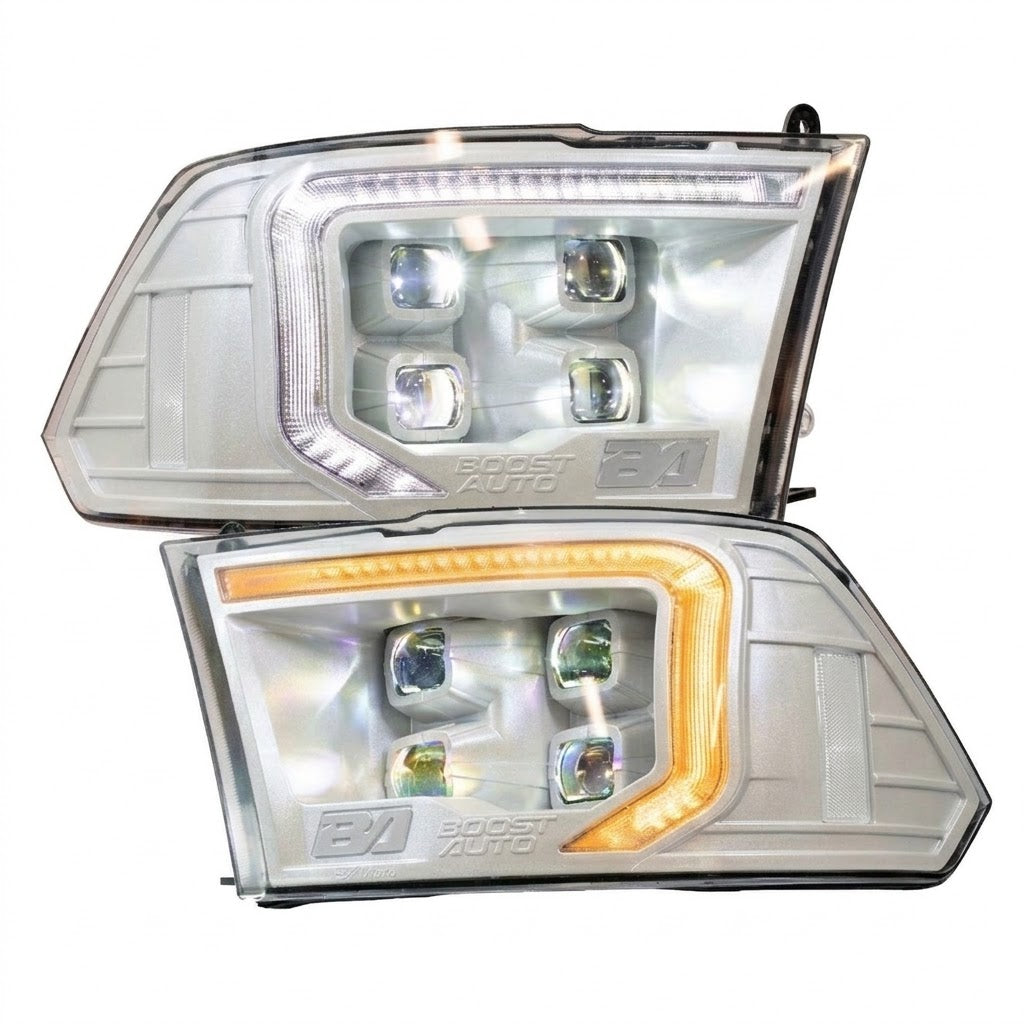 2009-2018 Ram 1500 / 2010-2018 Ram 2500/3500 VX4 LED Headlights – Lit