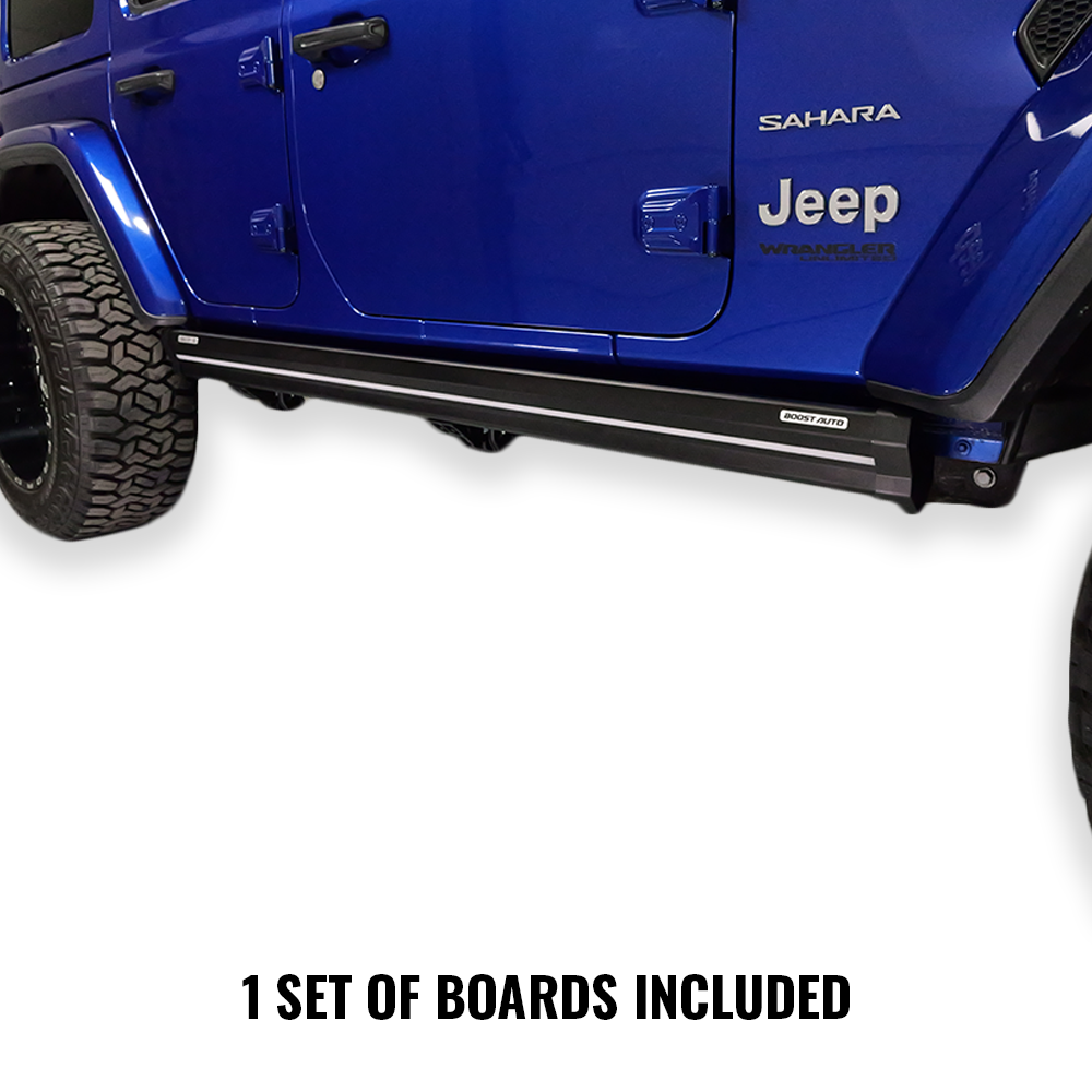 2018-2026 Jeep Wrangler JLU | Powered Light Up Running Boards