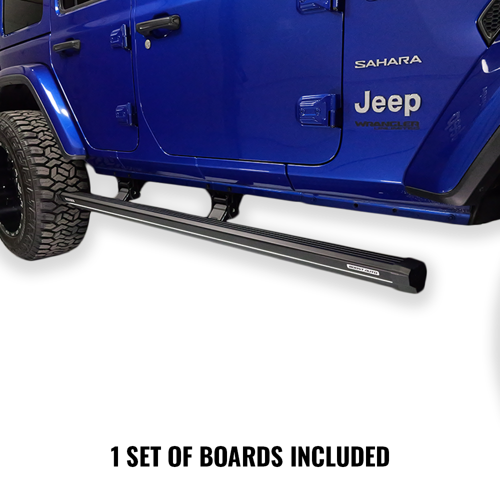 2018-2026 Jeep Wrangler JLU | Powered Light Up Running Boards