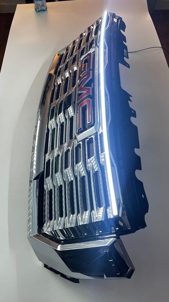 2024-2026 GMC Sierra 2500/3500 Denali & Denali Ultimate “Ghost” LED Grille Light Bar –, IP67