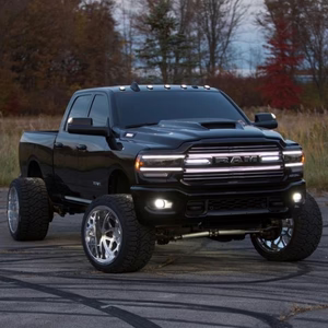 2019-2024 Ram 2500/3500 Laramie LED Grille Accent Bar – Curved Fit, IP67, Black or Silver Frame