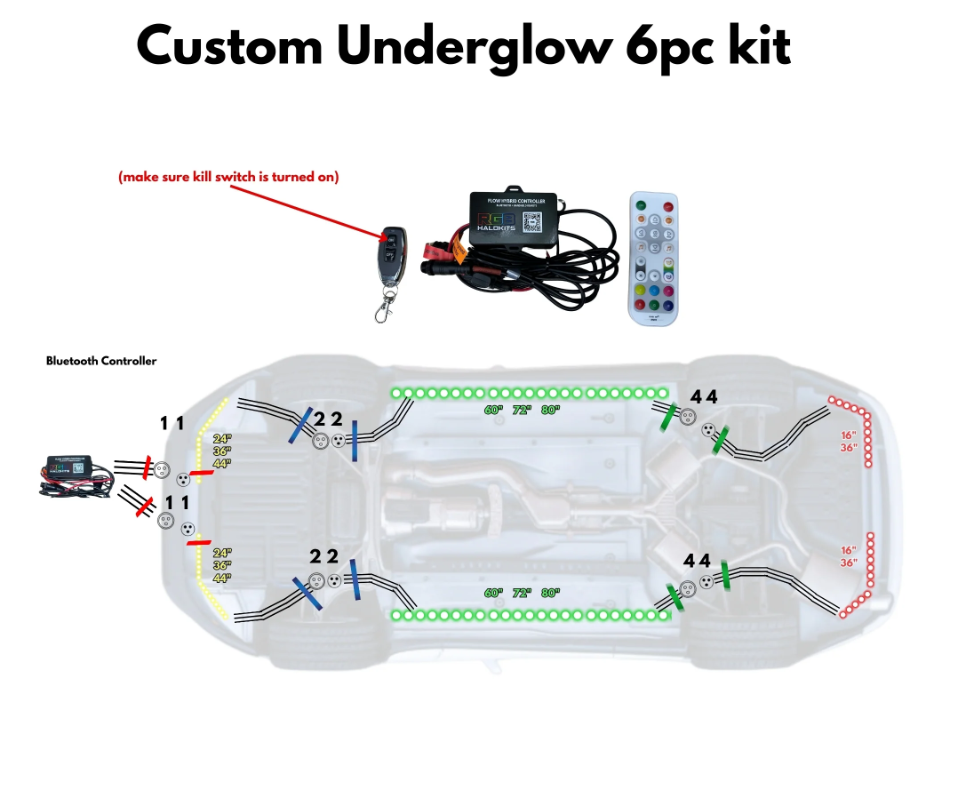 LED UNDERGLOW KIT (4 pc.)