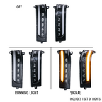 2023-2026 Ram 2500/3500 & 2025-2026 Ram 1500 Unpainted Tow Mirror Marker Lights – Sequential Signal Only with Spot Light