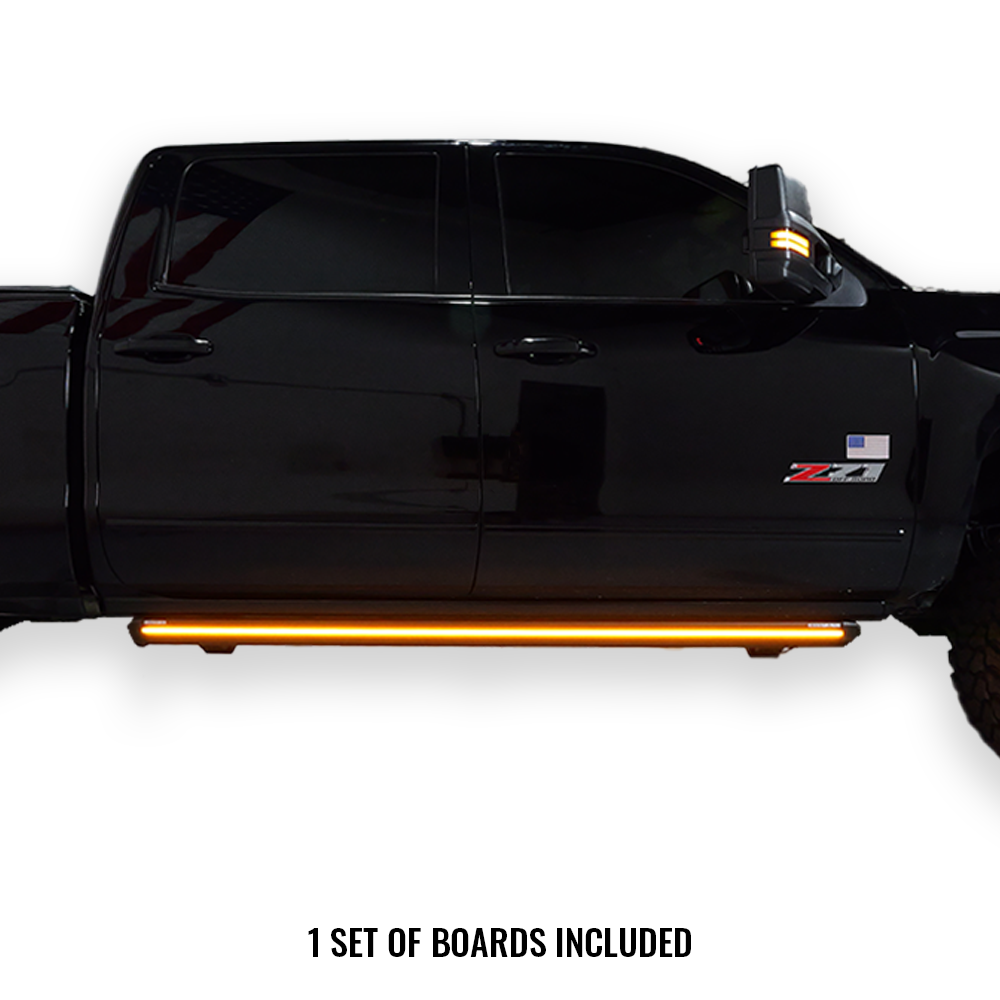 2014-2019 Chevy Silverado & GMC Sierra | Powered Light Up Running Boards