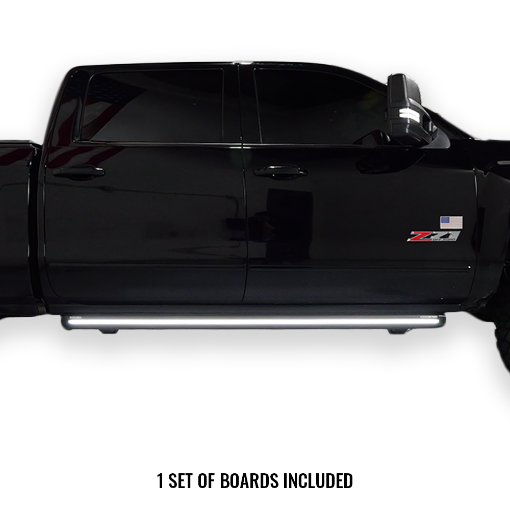 2014-2019 Chevy Silverado & GMC Sierra | Powered Light Up Running Boards