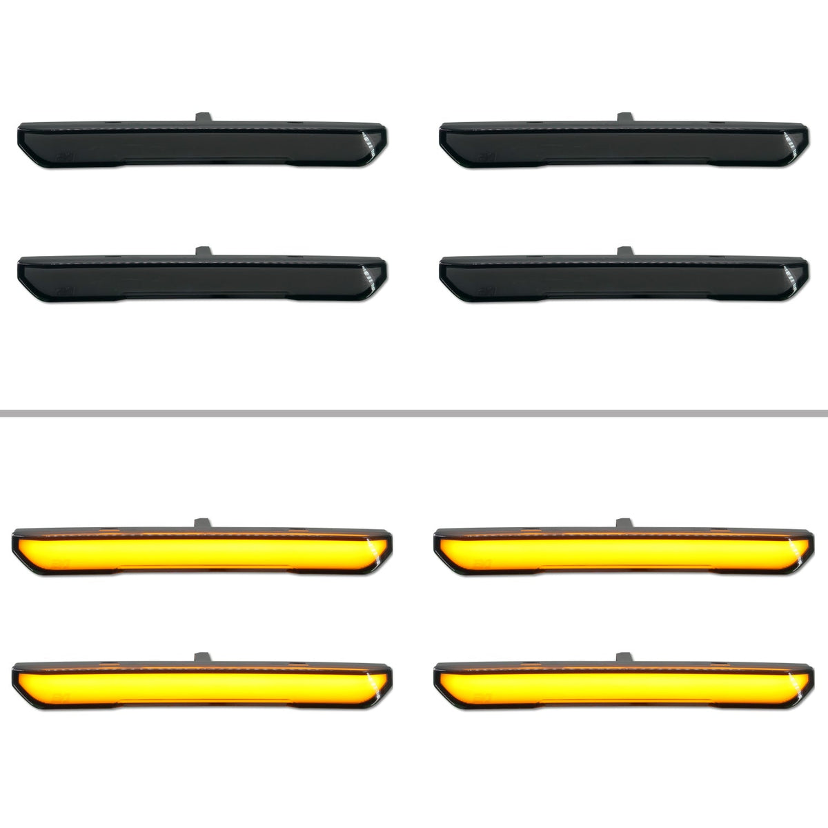 2020-2026 GMC Sierra 2500/3500 Fender Lights Unpainted – Smoked