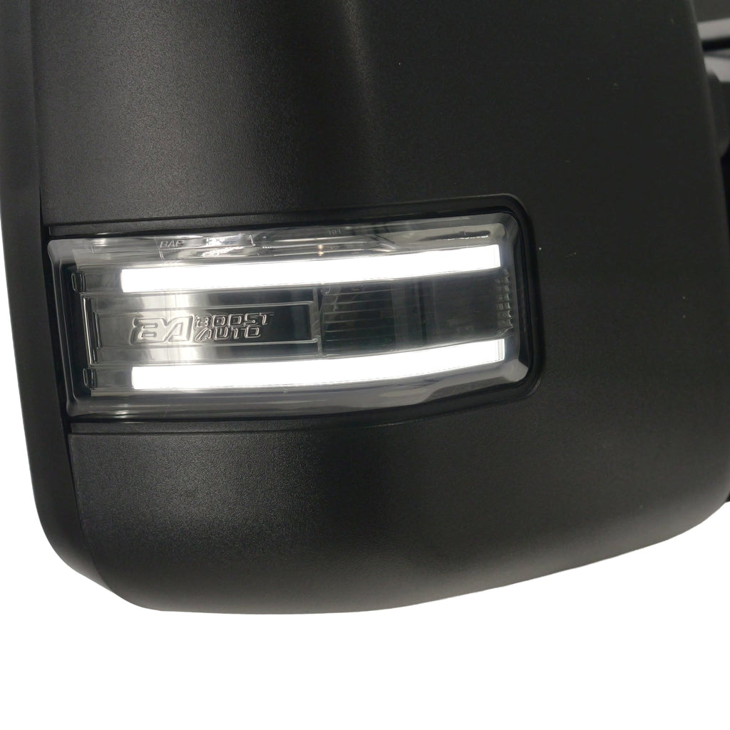 2015-2026 Ford F-150 Unpainted Tow Mirror Marker Lights – Smoked, White Lit