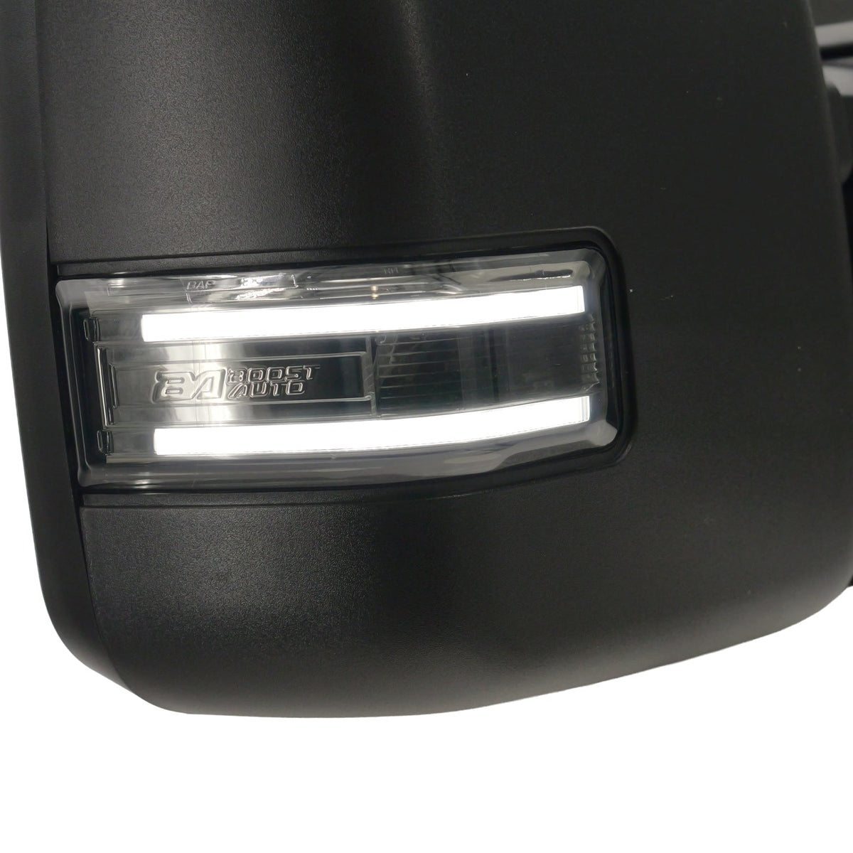 2015-2026 Ford F-150 Unpainted Tow Mirror Marker Lights – Smoked, White Lit