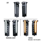 2023-2026 Ram 2500/3500 & 2025-2026 Ram 1500 Unpainted Tow Mirror Marker Lights – Sequential Switchback with Spot Light